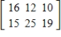 <strong>Use the matrices to find BE, if possible. </strong> A) B) C) D) E) BE is undefined.