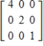 <strong>Use the matrices below. Perform the indicated operations. I·F·Z </strong> A) B) C) D) E) 