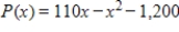 <strong>The profit function for a certain commodity is . Find the level of production that yields maximum profit, and find the maximum profit. </strong> A) Production levels of 110 yields a maximum profit of $1,200. B) Production levels of 110 yields a maximum profit of $1,825. C) Production levels of 55 yields a maximum profit of $4,795. D) Production levels of 55 yields a maximum profit of $3,025. E) Production levels of 55 yields a maximum profit of $1,825.