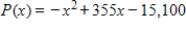 <strong>Form the profit function for the cost and revenue functions, where the total costs and total revenues are given by and . </strong> A) B) C) D) E)