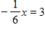<strong>Solve the equation. </strong> A) -3 B) 36 C) -18 D) 18 E) -6