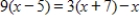 <strong>Solve the equation. </strong> A) x = 66 B) x = C) x = D) x = E) x = 7