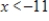 <strong>Solve the inequality. </strong> A) B) C) D) E)