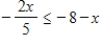 <strong>Solve the inequality and choose the graph of the solution. </strong> A) B) C) D) E) 