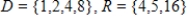 <strong>The relation defined by the table is a function. Choose the correct domain and range. </strong> A) B) C) D) E)