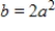 <strong>The graph of is shown in the figure below. If the point P (with coordinates (a, b)) is on the graph, how are a and b related? </strong> A) B) C) D) E) There is no relation.