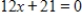 Use the x-intercept method to find the solution to this equation. 