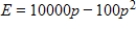 Suppose that the consumer expenditure E (in dollars) depends on the market price p per unit (in dollars) according to . Graph this equation with a graphing utility and the range Because E represents consumer expenditure, only values of have meaning. Determine the values of p for which . 