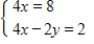 Solve the system of equations by substitution. ​   ​
