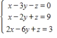 Use the left-to-right elimination method to solve the system. 