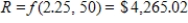 <strong>Suppose that if $100,000 is borrowed to purchase a home, then the monthly payment R is a function of the interest rate i (expressed as a percent) and the number of years n before the mortgage is paid, and is given by . Find and interpret your answer. Round your answer to two decimal places. </strong> A) The monthly payment for $100,000 borrowed for 50 years at 2.25% interest is $141.51. B) The monthly payment for $100,000 borrowed for 50 years at 2.25% interest is $4,265.02. C) The monthly payment for $100,000 borrowed for 50 years at 2.25% interest is $277.78. D) The monthly payment for $100,000 borrowed for 50 years at 2.25% interest is $3,801.72. E) The monthly payment for $100,000 borrowed for 50 years at 2.25% interest is $278.78.