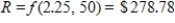 <strong>Suppose that if $100,000 is borrowed to purchase a home, then the monthly payment R is a function of the interest rate i (expressed as a percent) and the number of years n before the mortgage is paid, and is given by . Find and interpret your answer. Round your answer to two decimal places. </strong> A) The monthly payment for $100,000 borrowed for 50 years at 2.25% interest is $141.51. B) The monthly payment for $100,000 borrowed for 50 years at 2.25% interest is $4,265.02. C) The monthly payment for $100,000 borrowed for 50 years at 2.25% interest is $277.78. D) The monthly payment for $100,000 borrowed for 50 years at 2.25% interest is $3,801.72. E) The monthly payment for $100,000 borrowed for 50 years at 2.25% interest is $278.78.