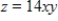 <strong>Suppose that the number of units of a good produced z is given by , where x is the number of machines working properly and y is the average number of work hours per machine. Find the production for a week in which 9 machines are working properly and the average number of work hours per machine is 35. Round your answer to the nearest whole number. </strong> A) 11,025 units B) 4,410 units C) 126 units D) 1,134 units E) 17,150 units