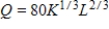 <strong>Suppose that the output Q (in units) of a certain company is , where K is the capital expenditures in thousands of dollars and L is the number of labor hours. Find and when capital expenditures are $45,000 and the labor hours total 5,400. Round your answers to two decimal places. </strong> A) B) C) D) E)