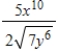 <strong>If the joint cost function for two products is (in dollars). Find the marginal cost with respect to y.</strong> A) B) C) D) E)