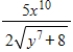 <strong>If the joint cost function for two products is (in dollars). Find the marginal cost with respect to y.</strong> A) B) C) D) E)