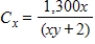 <strong>Suppose that the joint cost function for two products is dollars. Find the marginal cost with respect to x. </strong> A) B) C) D) E)