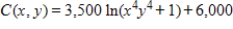 <strong>Suppose that the joint cost function in dollars for two products is . Find the marginal cost with respect to y. </strong> A) B) C) D) E)