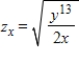 <strong>Suppose that the production function for a product is , where x represents the number of work hours per month and y is the number of available machines. Determine the marginal productivity of x. </strong> A) B) C) D) E)