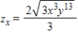 <strong>Suppose that the production function for a product is , where x represents the number of work hours per month and y is the number of available machines. Determine the marginal productivity of x. </strong> A) B) C) D) E)