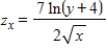 <strong>Suppose that the production function for a product is , where x represents the number of work-hours and y represents the available capital (per week). Find the marginal productivity of x. </strong> A) B) C) D) E)
