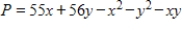 Suppose that x units of one input and y units of a second input result in units of a product. What is the maximum production? 