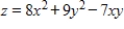 Find x and y such that subject to the constraint attains a minimum value. 