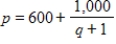 <strong>The demand function for a certain product is given by , where p is the price and q is the number of units demanded. Find the average price as demand ranges from 35 to 81 units. Round your answer to the nearest penny. </strong> A) $834.16 B) $420.34 C) $1,791.90 D) $617.90 E) $1,421.16