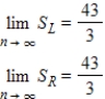 <strong>When the area under from to is approximated, the formulas for the sum of n rectangles using left-hand endpoints and right-hand endpoints are: Left-hand endpoints: Right-hand endpoints: Find and . </strong> A) B) C) D) E) 