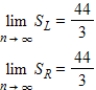 <strong>When the area under from to is approximated, the formulas for the sum of n rectangles using left-hand endpoints and right-hand endpoints are: Left-hand endpoints: Right-hand endpoints: Find and . </strong> A) B) C) D) E) 