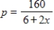 The demand function for a product is , where p is the number of dollars and x is the number of units. If the equilibrium quantity is $7, what is the consumer's surplus? Round your answer to two decimal places. 
