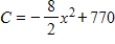 The total cost function for a product is   , and the demand function is   , where p is the number of dollars and x is the number of units. Find the consumer's surplus at the point where the product has maximum profit. Round to the nearest cent. ​
