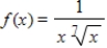 Find the area, if it exists, of the region under the graph of y=f(x) and to the right of x=1. 
