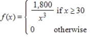 Find the mean of the probability distribution if the probability density function is . 