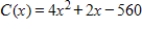 <strong>If the marginal cost for a product is , and the production of 15 units results in a total cost of $615, find the total cost function C.</strong> A) B) C) D) E)