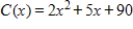 <strong>If the marginal cost for a product is , and the production of 15 units results in a total cost of $615, find the total cost function C.</strong> A) B) C) D) E)