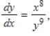 Find the particular solution to the given differential equation. when 