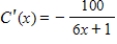 <strong>Suppose that the total cost (in dollars) for a product is given by , where x is the number of units produced. Find the marginal cost function. </strong> A) B) C) D) E)