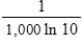 <strong>The loudness of sound (L, measured in decibels) perceived by the human ear depends on intensity levels (I) according to , where is the standard threshold of audibility. If then using the change-of-base formula, we get . At what rate is the loudness changing with respect to x when the intensity is 1,000 times the standard threshold of audibility (that is, when x = 1,000)? </strong> A) B) C) D) E)
