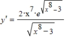<strong>Find the derivative of the following function. </strong> A) B) C) D) E)