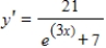 <strong>Find the derivative of the following function. </strong> A) B) C) D) E)