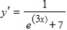 <strong>Find the derivative of the following function. </strong> A) B) C) D) E)