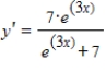 <strong>Find the derivative of the following function. </strong> A) B) C) D) E)