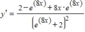 <strong>Find the derivative of the following function. </strong> A) B) C) D) E)