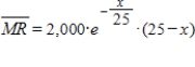 <strong>Suppose that the revenue in dollars from the sale of x units of a product is given by . Find the marginal revenue function. </strong> A) B) C) D) E)