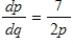 <strong>Find dp/dq for the following equation: . </strong> A) B) C) D) E)