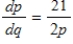 <strong>Find dp/dq for the following equation: . </strong> A) B) C) D) E)
