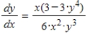 <strong>Find dy/dx for the following equation: . </strong> A) B) C) D) E)