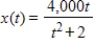 The number of milligrams x of a medication in the bloodstream t hours after a dose is taken can be modeled by , . For what t-values is x increasing? Round answers to two decimal places. 