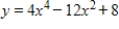<strong>A function and its graph are given. Use the second derivative to locate all x-values of points of inflection on the graph of . Check these results against the graph shown. </strong> A) B) C) D) , E) , ,